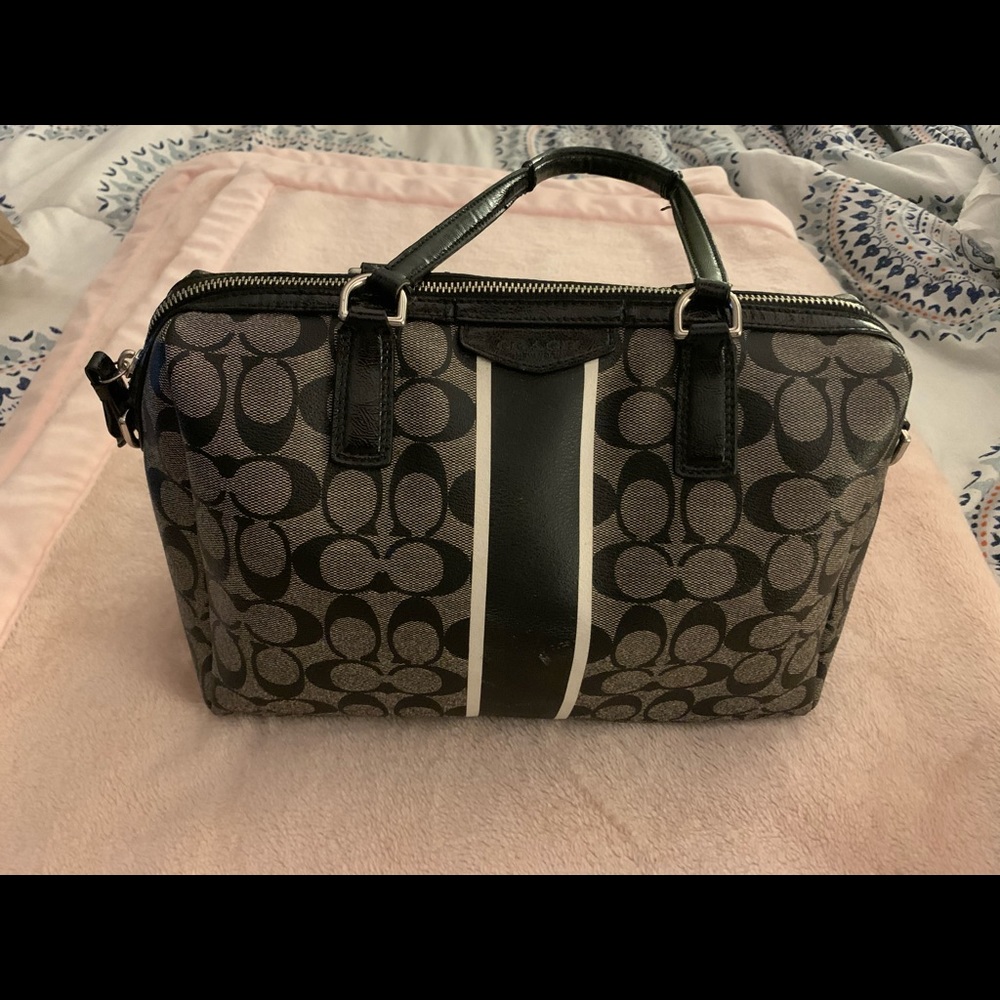 Coated Canvas Authentic Coach Purse